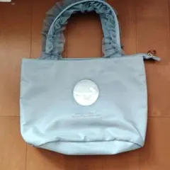 キャラクター プリント バッグライトブルー