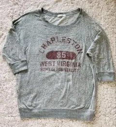 【ローリーズファーム】七分袖トレーナー　Lサイズ　グレートップス