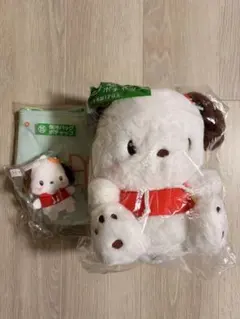 サンリオくじ　ポチャッコ　3点　セット　サンリオ　くじ　ぬいぐるみ　キーカバー