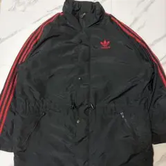 adidasoriginals中綿ナイロンジャケットベンチコート風トレフォイル