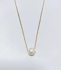 キスカ コットンパールの一粒ネックレス
