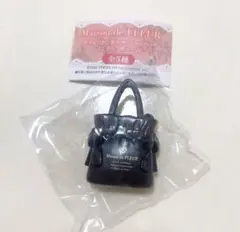 メゾンドフルール　ガチャ　ダブルリボンギャザートートバッグ　ブラック