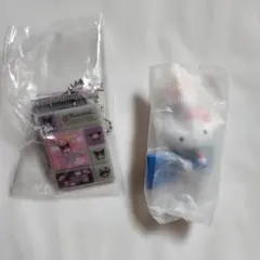 ハローキティフィギュアサンリオキャラクターズタイルシールミニチュアチャームクロミ