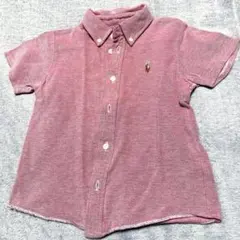 Ralph Lauren 赤 ボタンダウン ポロシャツ 110