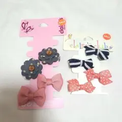 クレアーズ　ヘアピンセット　まとめ売り　リボン　花