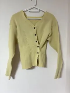 mystic 2wayリブニットカーディガン Fサイズ くびれシルエット