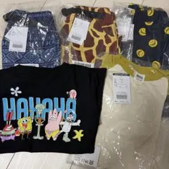 【新品未使用】140.130㎝シェフパンツブリーズ ズボン半袖短パン5点