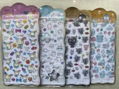 韓国オリジナル　サンリオうさはなCandy Bonbon 3Dシール★4枚セット