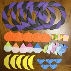 折り紙　リース　　ハロウィン　製作キット　（5キット）