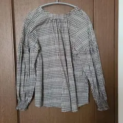 GLOBAL WORK 2way 長袖シャツ チェック柄 Mサイズ