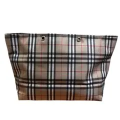 BURBERRY バーバリー トートバッグ ノバチェック ナイロン ベージュ