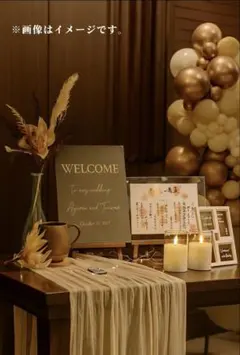 ウェディング ウェルカムスペース LEDキャンドルセット