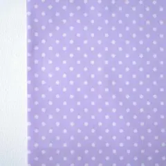 09.小ドット 水玉柄 シーチング コットン はぎれ布 生地 むらさき