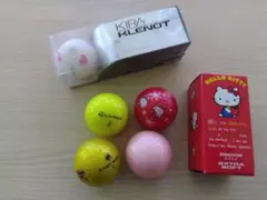 KASCO キラクレノゴルフボール未使用品と色付ボール　 ７個セット