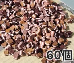 樹脂粘土　ミニチュアクッキーサンド　チョコ　60個　#モフツドハンドメイド