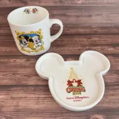 ディズニーリゾート 限定デザイン スーベニア　マグカップ＆プレート