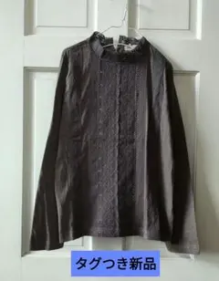 新品　サマンサモスモス　レーススタンドカラーカットソー