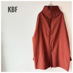 ケービーエフ 2WAYハイネックロングシャツ テラコッタ One オーバーサイズ