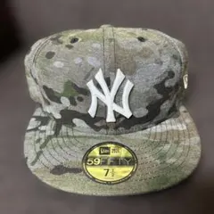 New Era 59FIFTY ニューヨーク・ヤンキース迷彩キャップ 7 1/2