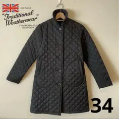 【美品】TraditionalWeatherwear キルティングコート 34