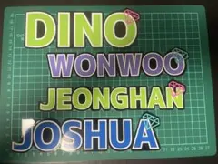 【2個目半額】セブンティーン　ペンライト用　ネームボード　全員分あります