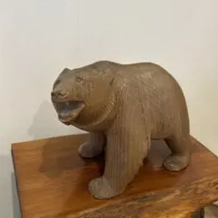 木彫りクマ八雲エイトの一人茂木多喜治北雪作と旭川系松井松太郎の弟子ケンチ作　2体 木彫りクマ八雲エイトの一人茂木多喜治北雪作と旭川系松井松太郎の弟子