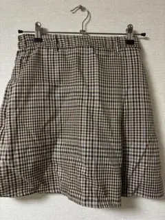 WEGO チェック柄　フレアスカート Fサイズ