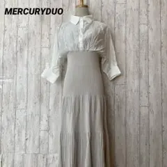 MERCURYDUO マーキュリーデュオ シアーニット ドッキングワンピース