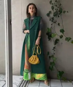 AMERI LONG VEST アメリ　ロングベスト