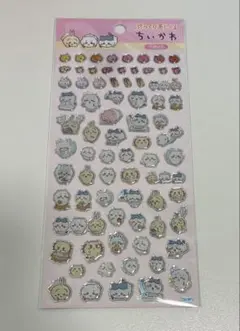 ちいかわ　ぷっくりあシール　クリア