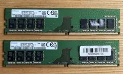 SAMSUNG DDR4-3200 8GB×2枚 計16GB メモリ - メルカリ