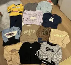 子供服　100〜110cm 男の子 トレーナー14点まとめ売り　保育園着