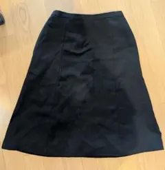 7号　黒のフレアスカート ウエスト61cm ヒップ89cm