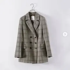 Babylon チェックダブルジャケット