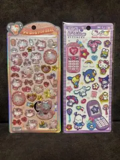 正規品　ベビー　キティ　うるちゅるポップシール　平成はっぴーフォン　２枚セット