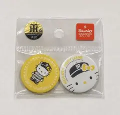 3813ハローキティ✖️阪神タイガース缶バッジ＆ストラップ 2026年最新】タイガース キティの人気アイテム - メルカリ