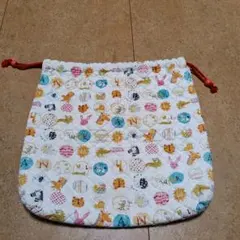 動物柄キルティング体操服袋