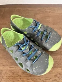 【KEEN】サンダル 19.5cm グレー×ライムグリーンのサムネイル
