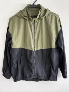 GU 薄めジャンパー　カーキ/ブラック　アウター　150