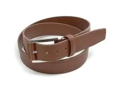 【新品・箱付】LACOSTE（ラコステ）　牛革　カジュアルベルト　ダークブラウン