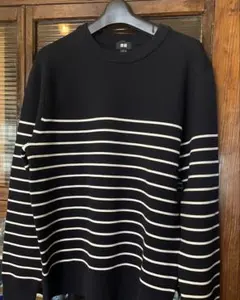 【新品未着用】UNIQLOメンズボーダーニット　M size