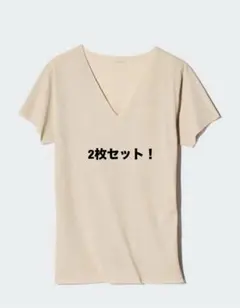【UNIQLO】エアリズムＶネック2枚セット