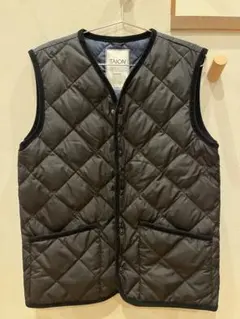TAION CITY LINE ブラック キルティングベスト　インナーダウン
