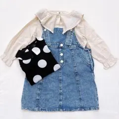 女の子 110 セット売り コーデ売り まとめ売り 秋服 ジャンバースカート