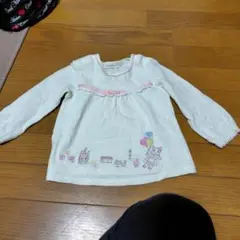 刺繍付き長袖Tシャツ 95サイズ