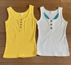 COLZA タンクトップ 2枚セット リブ素材のサムネイル