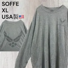 ソフィー　長袖Tシャツ ロンT グレー XL 米軍 アメリカ製　オーバサイズ