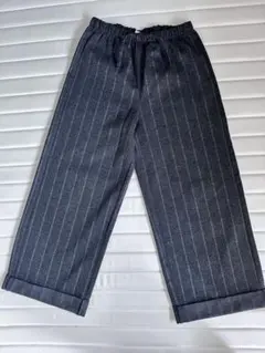ZARA キッズ ストライプ柄 パンツ グレー