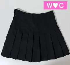 WEGO プリーツミニスカート スカパン ブラック 黒 ウィゴー ダブル