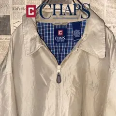 チャプスラルフローレンベージュロゴ刺繍スウィングトップXLオーバーサイズ